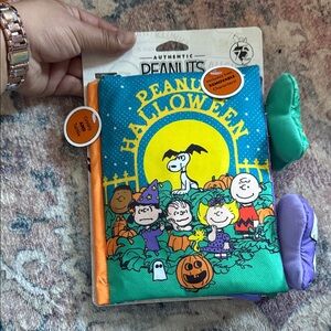 Peanuts Halloween Costume with Blue and Orange